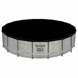 Piscine Bestway Ronde Steel Pro Max Decor Pierre 5,49 x h1,22m