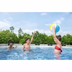 Piscine Ronde Steel Pro Max Decor Pierre 5,49 x h1,22m