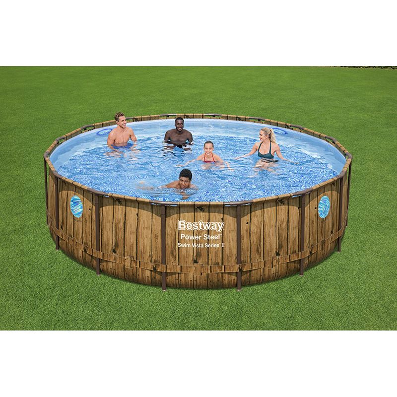 Бассейн каркасный bestway power steel swim