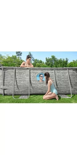 Piscine Bestway Swim Vista décor pierre 4,88 x 3,05 h1,07m