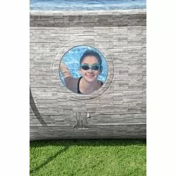 Piscine Bestway Ovale Power Steel Swim Vista décor pierre 4,88 x 3,05 h1,07m Piscine Bestway Ovale Power Steel Swim Vista décor pierre 4,88 x 3,05 h1,07m