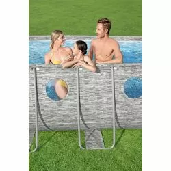 Piscine Bestway Ovale décor pierre 5,49 x 2,74 h1,22m