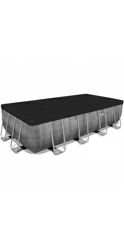 Piscine Bestway Power Steel Décor Rotin 4,88 x 2,44 h1,22m
