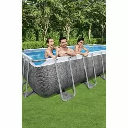 Piscine Power Steel Décor Rotin 5,49 x 2,74 h1,22m Piscine Power Steel Décor Rotin 5,49 x 2,74 h1,22m