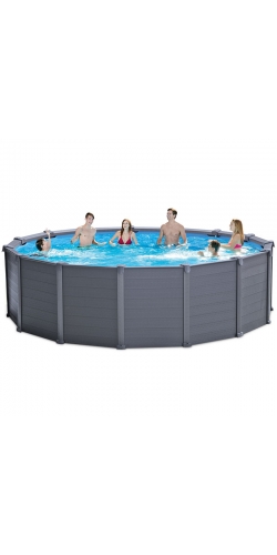 Piscine tubulaire Intex Graphite 4,78 x h1,24m