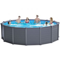 Piscine tubulaire Intex Graphite 4,78 x h1,24m