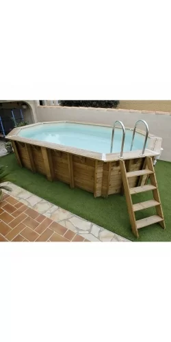 Piscine bois Azura Ubbink 4,90 x 3,55 x h1,30m