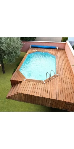 Piscine bois Azura 4,90 x 3,55 x h1,30m