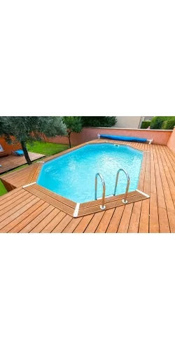 Piscine bois Azura 4,90 x 3,55 x h1,30m