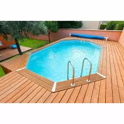 Piscine bois Azura 4,90 x 3,55 x h1,30m Piscine bois Azura 4,90 x 3,55 x h1,30m