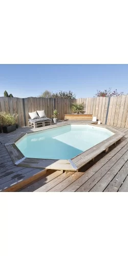 Piscine bois Azura Ubbink 6,10 x 4,00 x h1,20m