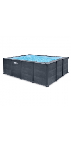 Piscine Intex Graphite 4,00 x 3,00 h1,24m rectangulaire