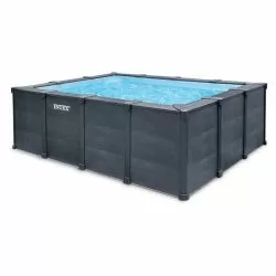 Piscine Intex Graphite 4,00 x 3,00 h1,24m rectangulaire