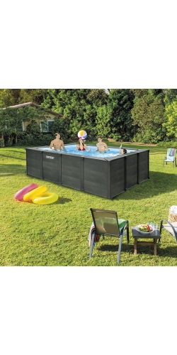 Piscine Intex Graphite 4,00 x 3,00 h1,24m tubulaire