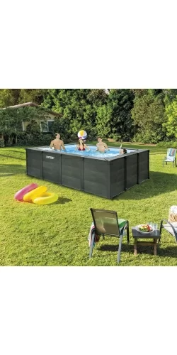 Piscine Intex Graphite 4,00 x 3,00 h1,24m tubulaire