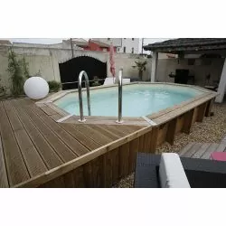 Piscine bois Lagon Ubbink 4,85 x 3,35 x h1,20m