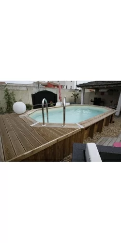 Piscine bois Lagon Ubbink 4,85 x 3,35 x h1,20m