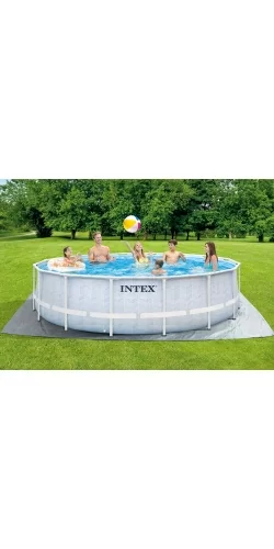 Piscine tubulaire Intex ronde Chevron 4.88 x 1.22m