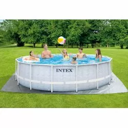 Piscine tubulaire Intex ronde Chevron 4.88 x 1.22m