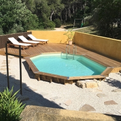 Piscine bois Ubbink 5,00 x 3,50 x h1,20m