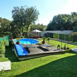 Piscine bois octogonale 5,00 x 3,50 x h1,20m