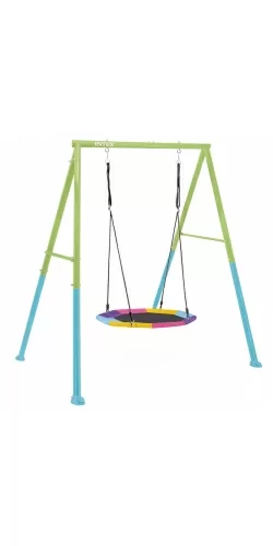 Portique Intex Balançoire nid d'oiseau couleurs