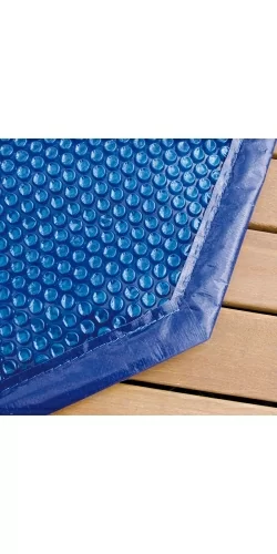 Bâche à bulles pour piscine bois Ubbink octogonale allongée