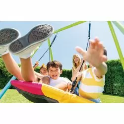 Portique Intex Balançoire nid d'oiseau couleurs