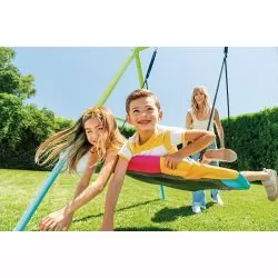 Portique Intex Balançoire nid d'oiseau couleurs