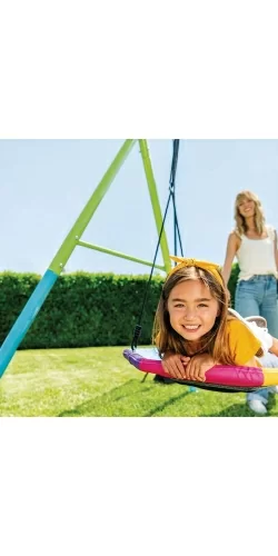 Portique Intex Balançoire nid d'oiseau couleurs