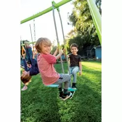 Portique Intex 2 agrès face a face et balançoire couleurs