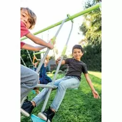 Portique Intex 2 agrès face a face et balançoire couleurs