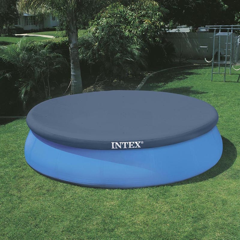 Bâche de protection pour piscine Intex autoportante ronde