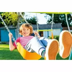 Portique Intex 2 agrès face a face et balançoire couleurs