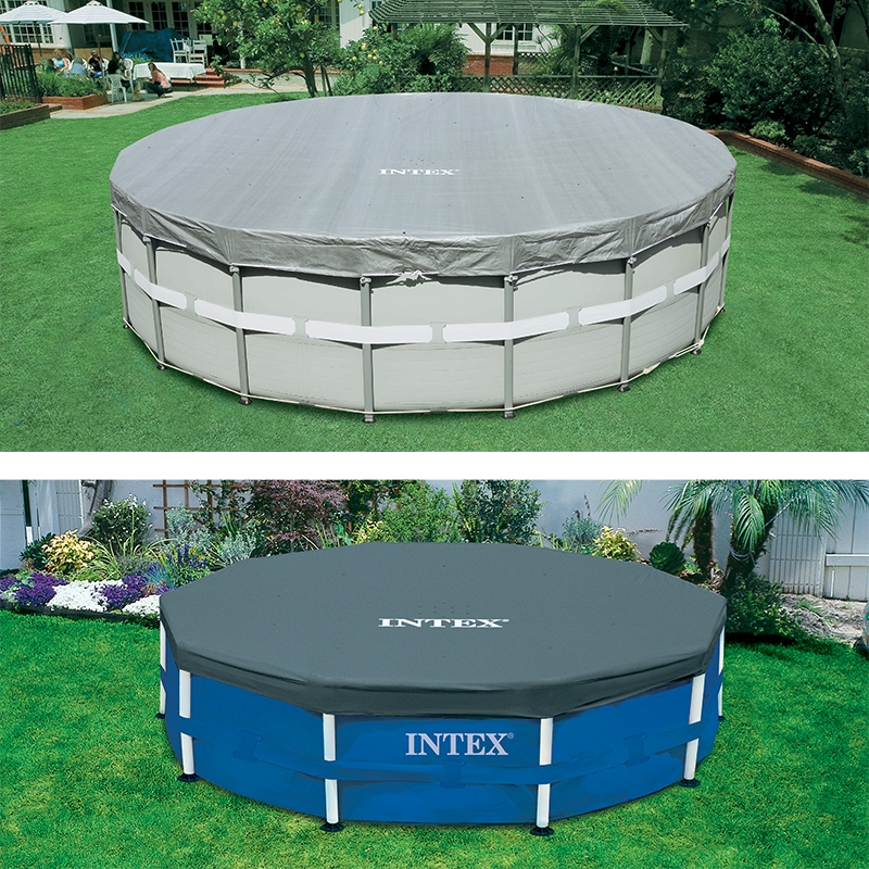 Bâche de protection pour piscine Intex tubulaire ronde