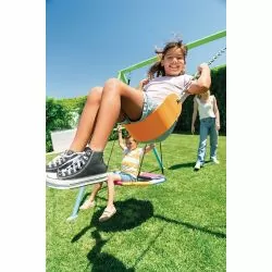 Portique Intex 2 agrès nid d'oiseau et balançoire couleurs