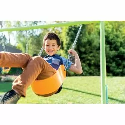 Portique Intex 4 agrès face a face, anneaux et 2 balançoires couleurs