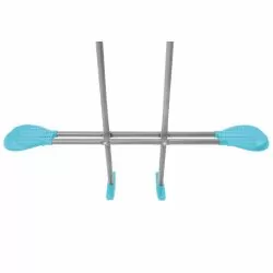 Portique Intex 5 agrès nid d'oiseau, face a face, anneaux, 2 balançoires et toboggan