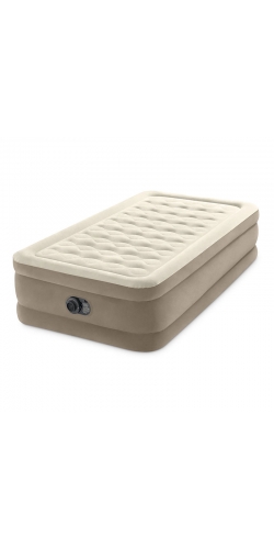 Intex Lit Gonflable Ultra Plush 1 Place - Électrique, Fiber Tech | 191x99x46cm, Confort Maxi