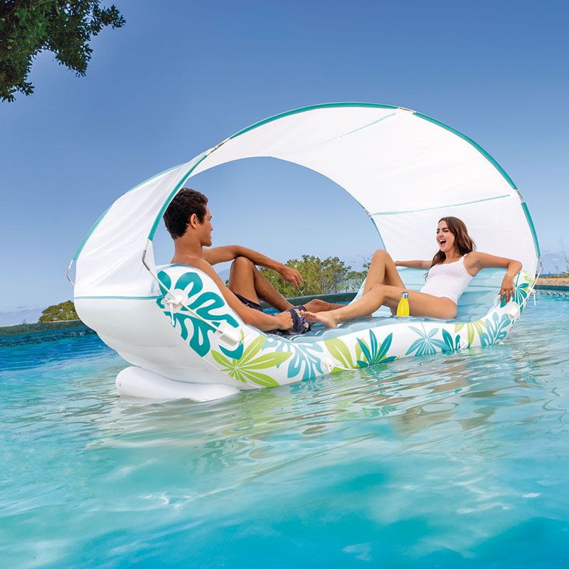 Intex Pataugeoire Champignon Avec Ombrelle – Bassin Gonflable 45L – Pour Bébé De 1 à 3 Ans – Idéal Jardin Et Plage – Hauteur D’Eau 13 Cm