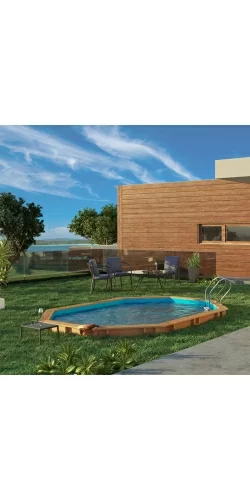 Piscine bois Bambu 5,35 x 3,35 x h1,30m