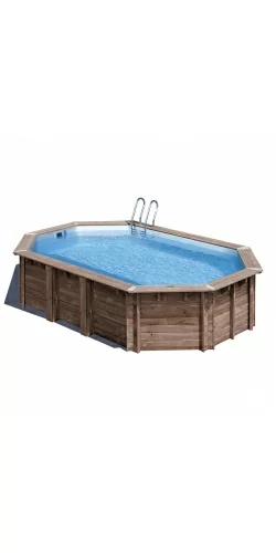 Piscine bois Macadamia 6,32 x 3,55 x h1,30 m