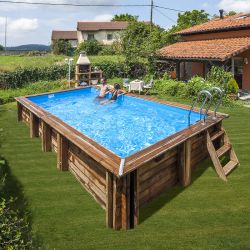 Piscine bois Mango 6,18 x 3,20 x h1,30m