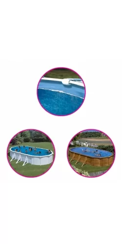 Liner piscine acier Gre ovale fixation overlap