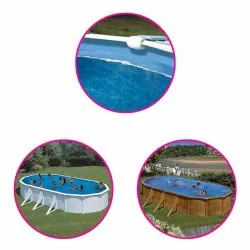 Liner piscine acier Gre ovale fixation overlap Liner piscine acier Gre ovale fixation overlap