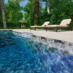 Liner piscine 85/100ème vernis Interline imprimé