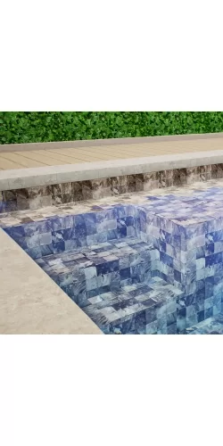 Liner piscine 85/100ème vernis Interline imprimé
