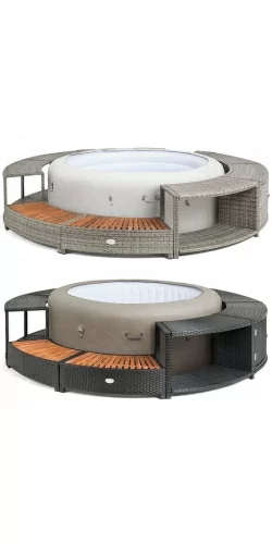 Kit Spa gonflable Bestway et mobilier rond 180cm