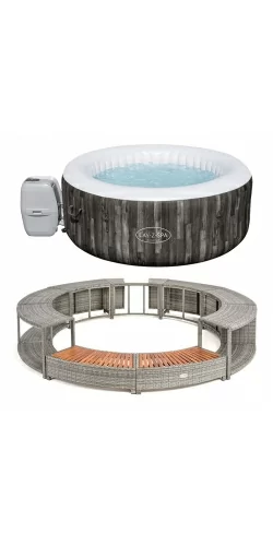 Kit Spa gonflable Bestway et mobilier rond 180cm