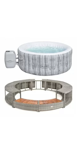 Kit Spa gonflable Bestway et mobilier rond 180cm
